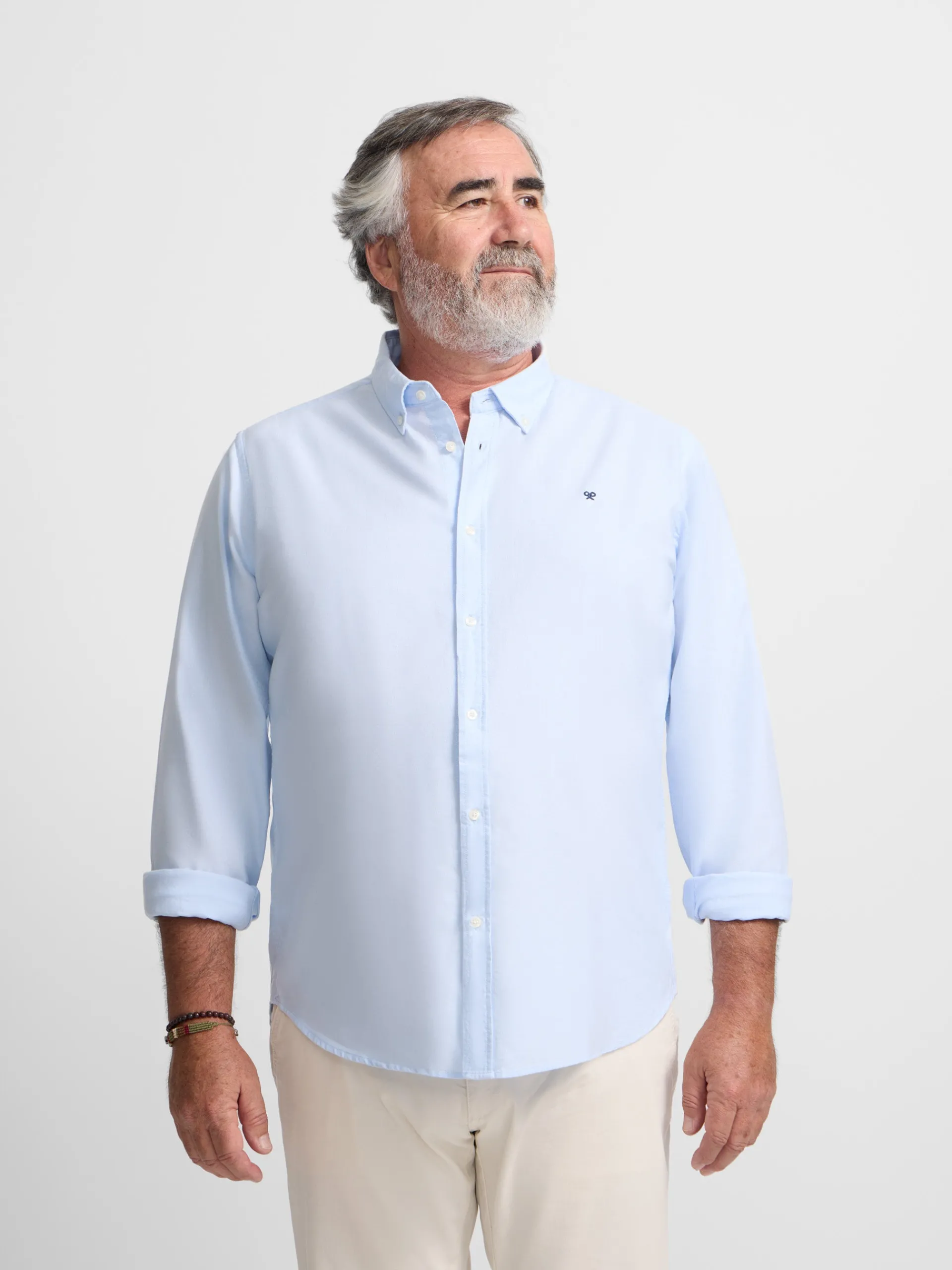 Silbon Smart Casual·Camisas Sport-Camisa sport oxford Celeste