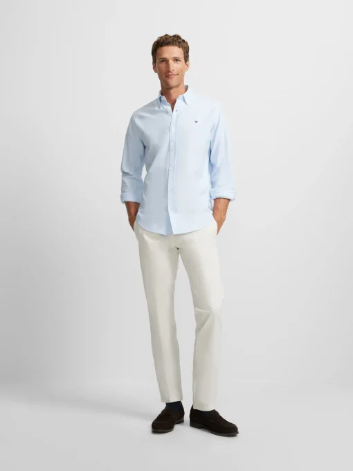 Silbon Smart Casual·Camisas Sport-Camisa sport oxford Celeste