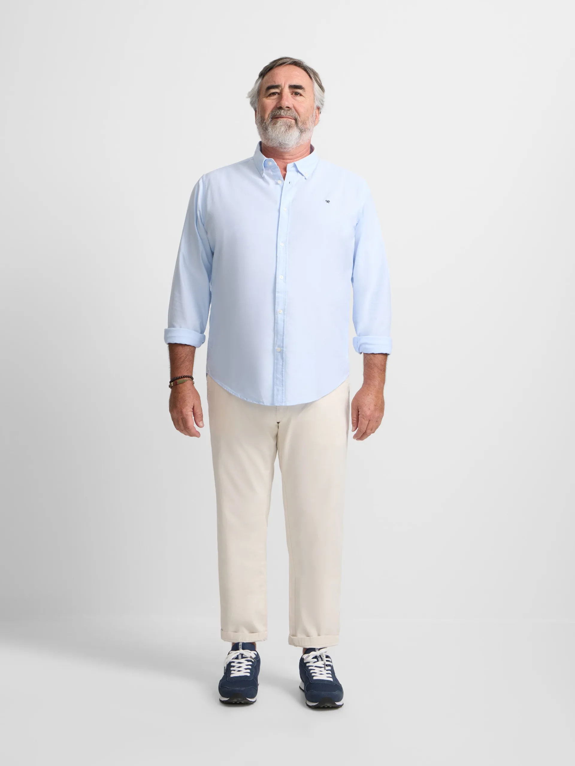 Silbon Smart Casual·Camisas Sport-Camisa sport oxford Celeste