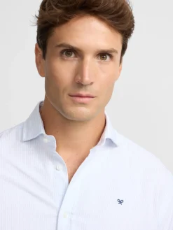 Silbon Smart Casual·Camisas Sport-Camisa sport oxford cutaway raya Celeste