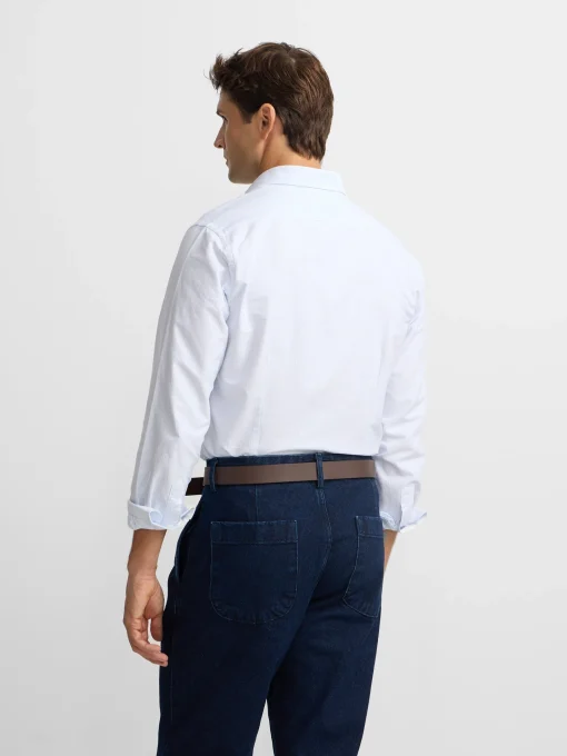 Silbon Smart Casual·Camisas Sport-Camisa sport oxford cutaway raya Celeste