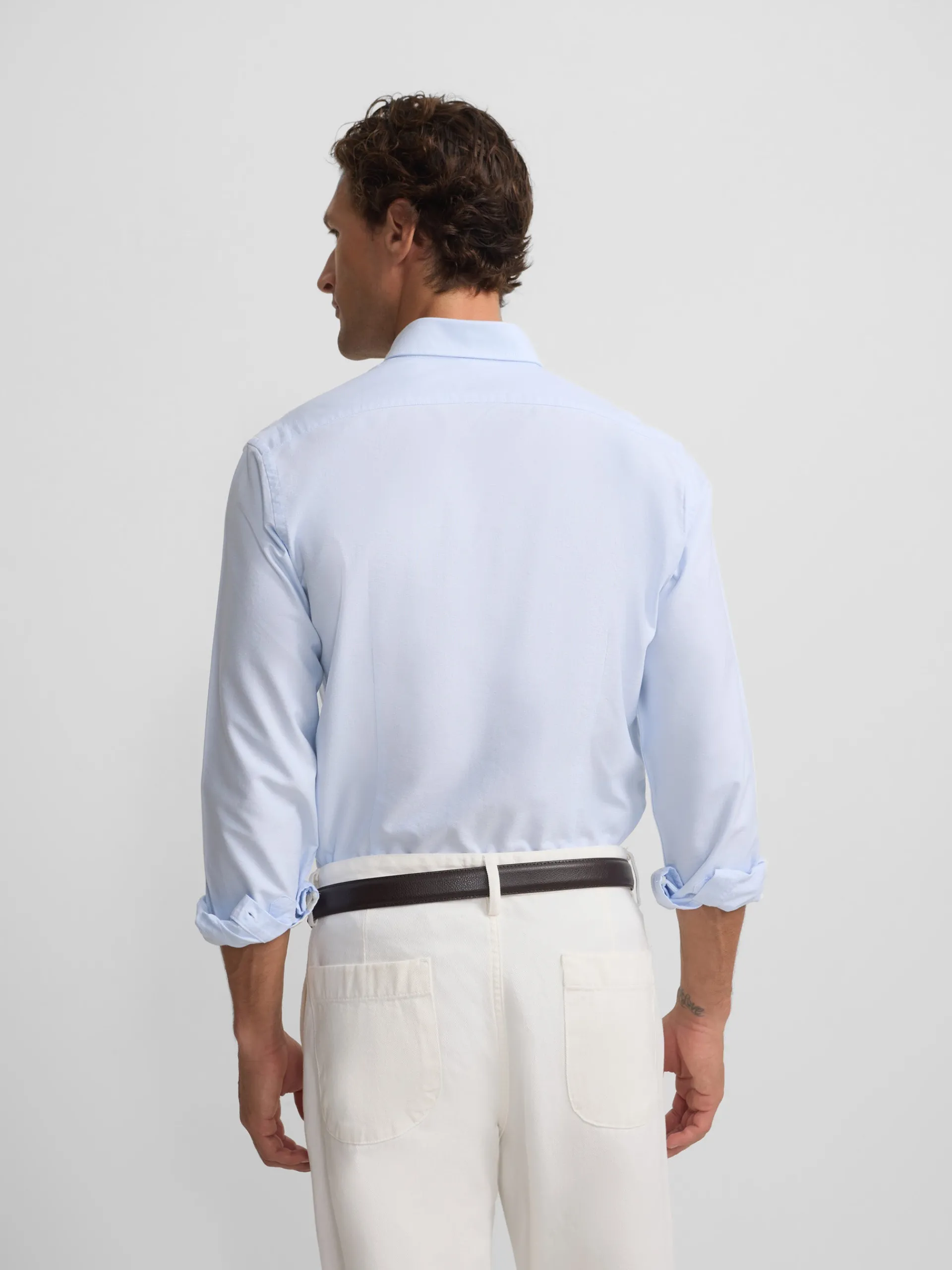 Silbon Smart Casual·Camisas Sport-Camisa sport oxford Gris