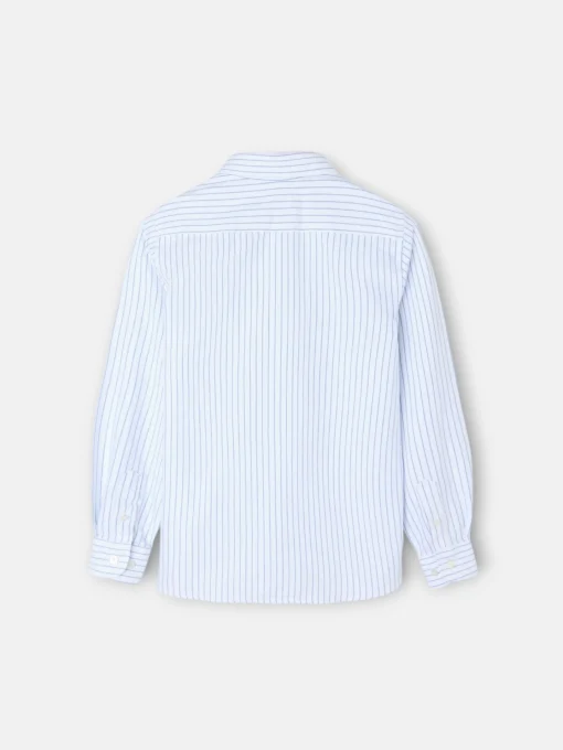 Silbon Camisas Y Poleras-Camisa sport oxford kids blanca raya fina Navy