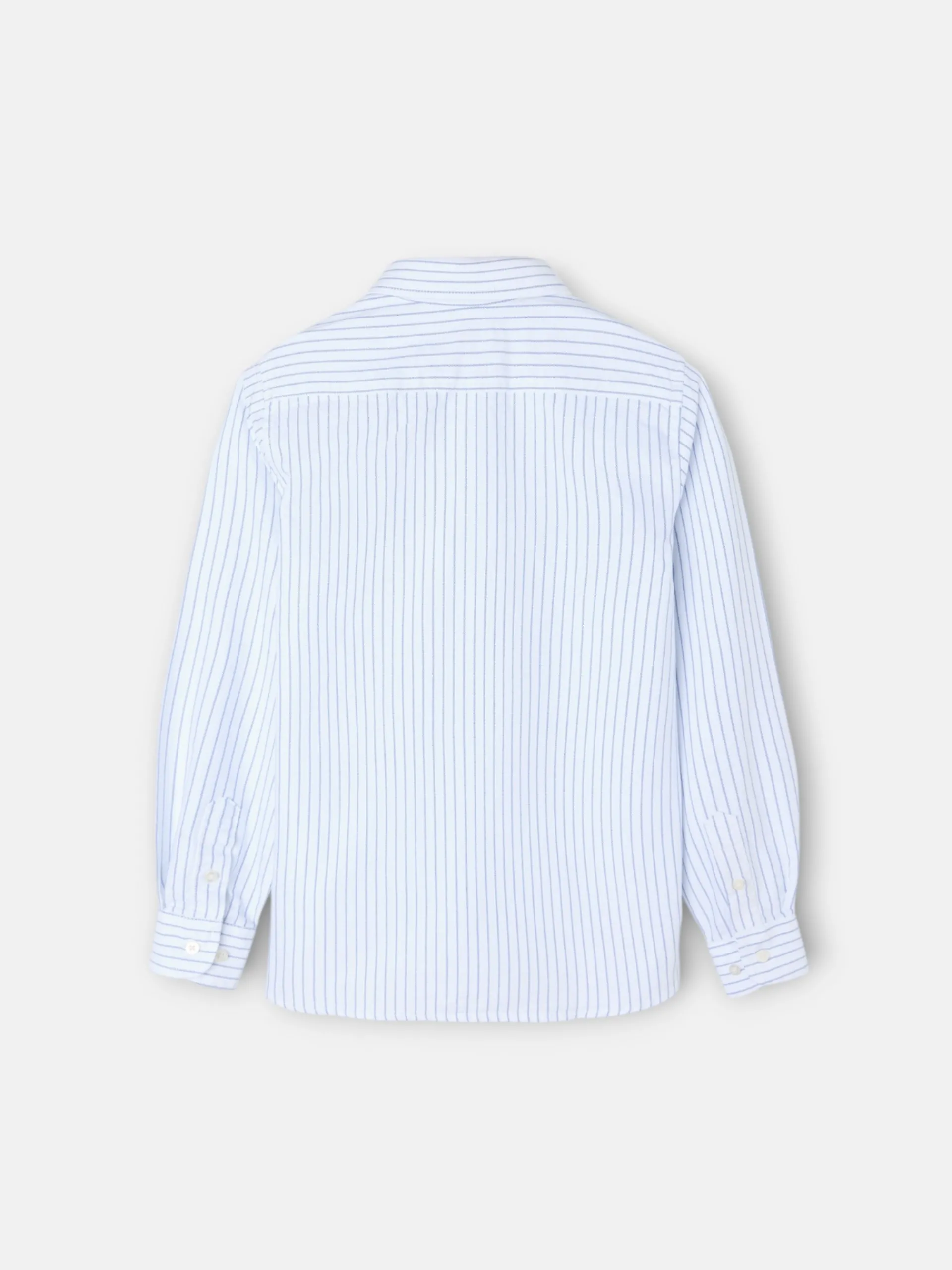 Silbon Camisas Y Poleras-Camisa sport oxford kids blanca raya fina Navy