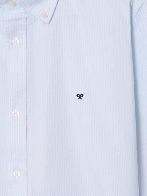 Silbon Smart Casual·Camisas Sport-Camisa sport oxford raya Celeste