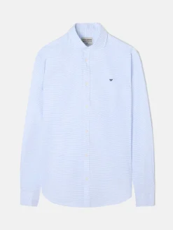 Silbon Camisas Sport Y Poleras|Smart Casual·Camisas Sport-Camisa sport oxford rayas horizontales Celeste