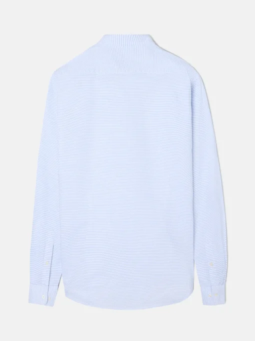 Silbon Camisas Sport Y Poleras|Smart Casual·Camisas Sport-Camisa sport oxford rayas horizontales Celeste