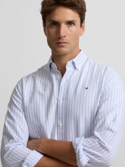 Silbon Smart Casual·Camisas Sport-Camisa sport oxford rayas azul navy Azul marino