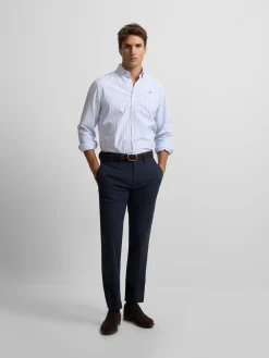 Silbon Smart Casual·Camisas Sport-Camisa sport oxford rayas azul navy Azul marino
