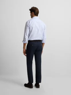 Silbon Smart Casual·Camisas Sport-Camisa sport oxford rayas azul navy Azul marino