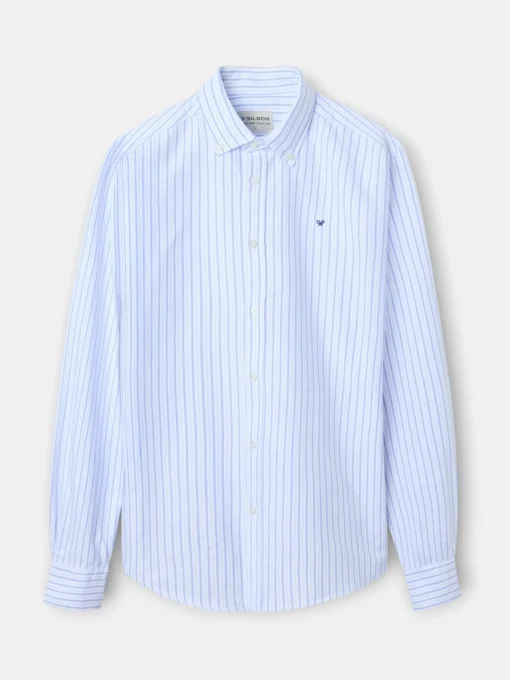Silbon Smart Casual·Camisas Sport-Camisa sport oxford rayas azul navy Azul marino