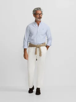 Silbon Smart Casual·Camisas Sport-Camisa sport oxford rayas azul medio Azul medio