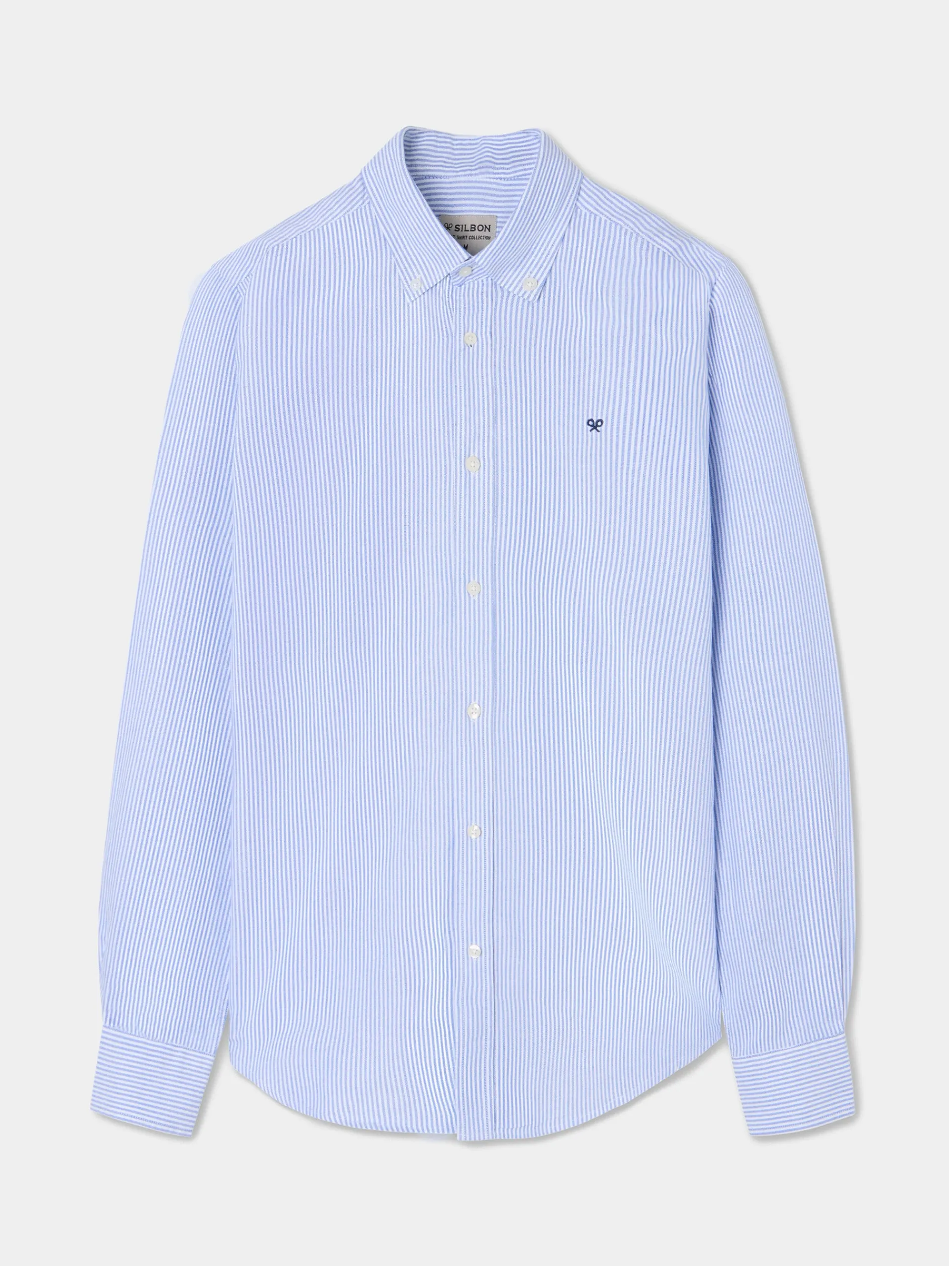 Silbon Smart Casual·Camisas Sport-Camisa sport oxford rayas azul medio Azul medio