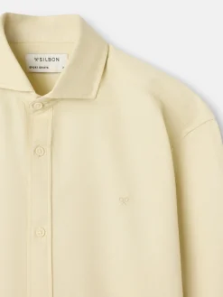 Silbon Smart Casual·Camisas Sport-Camisa sport raqueta estructura Amarillo