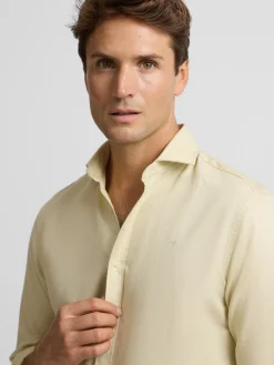 Silbon Smart Casual·Camisas Sport-Camisa sport raqueta estructura Amarillo