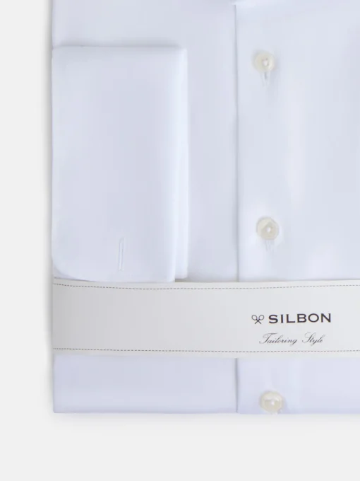 Silbon Formal Y Etiqueta·Camisas De Vestir-Camisa vestir easy iron puño doble blanca Blanco