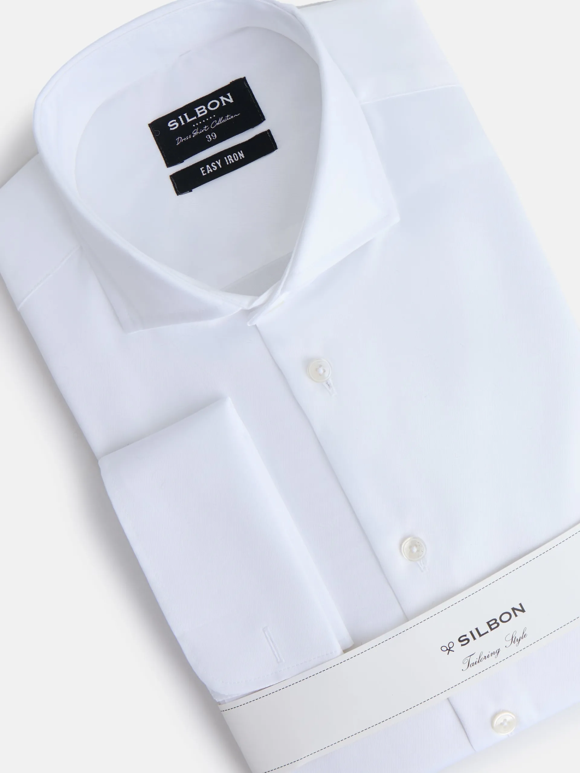 Silbon Formal Y Etiqueta·Camisas De Vestir-Camisa vestir easy iron puño doble blanca Blanco