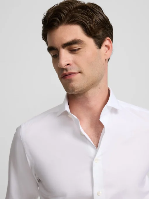 Silbon Formal Y Etiqueta·Camisas De Vestir-Camisa vestir espiga puño doble blanca Blanco