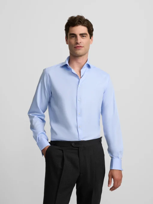 Silbon Formal Y Etiqueta·Camisas De Vestir-Camisa vestir espiga puño doble Celeste