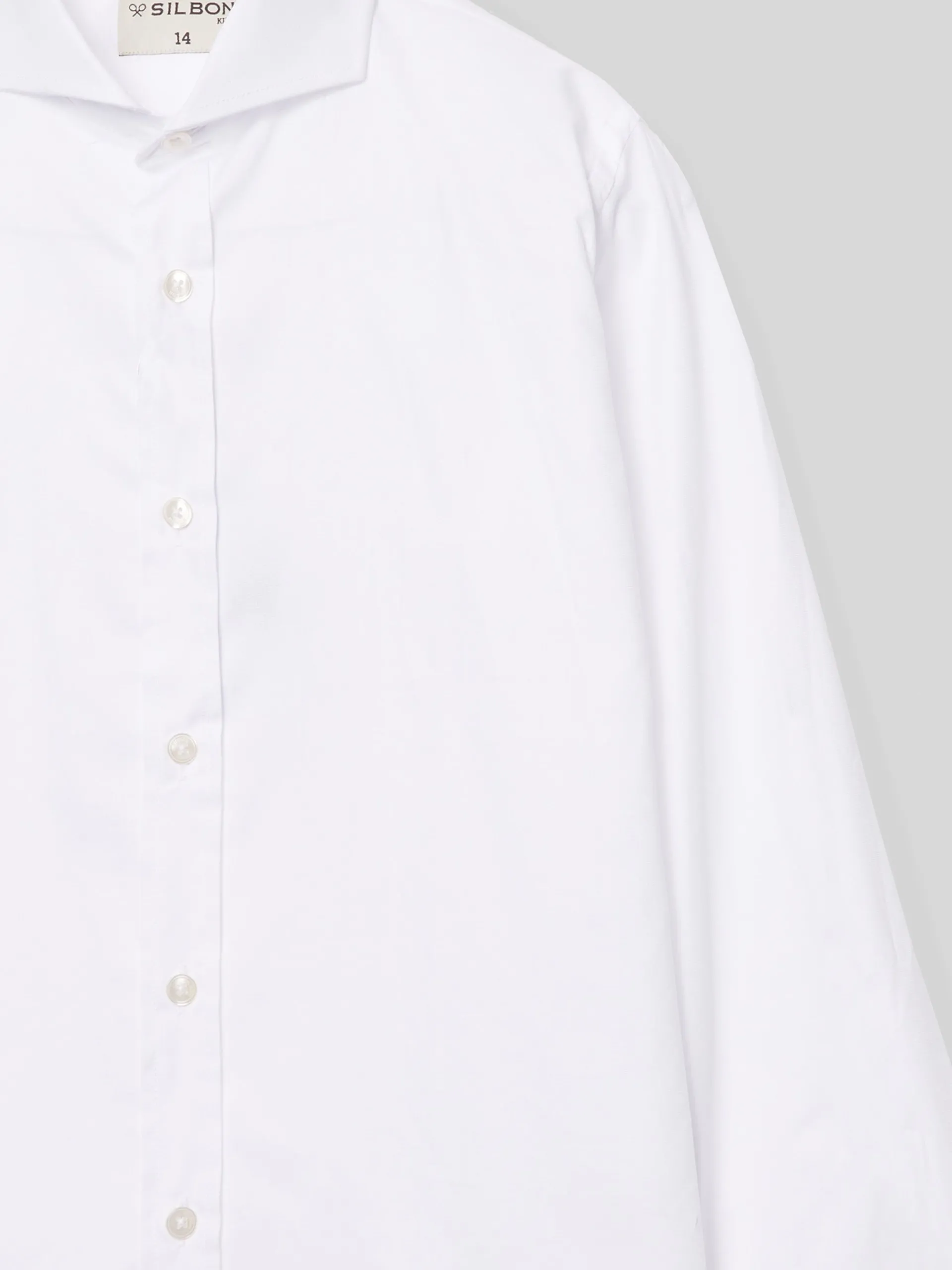 Silbon Camisas De Vestir-Camisa vestir kids puño simple blanca Blanco