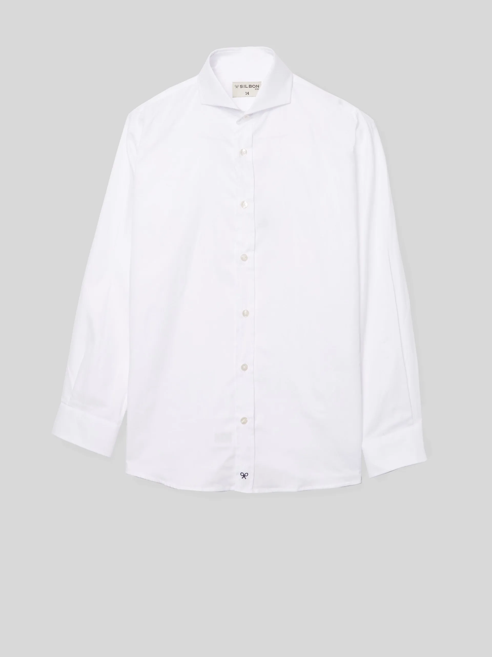 Silbon Camisas De Vestir-Camisa vestir kids puño simple blanca Blanco