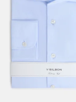 Silbon Formal Y Etiqueta·Camisas De Vestir-Camisa vestir puño simple celeste clara Celeste claro