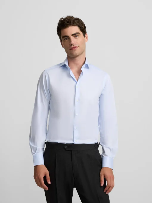 Silbon Formal Y Etiqueta·Camisas De Vestir-Camisa vestir puño simple celeste clara Celeste claro