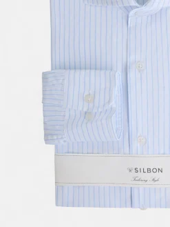 Silbon Formal Y Etiqueta·Camisas De Vestir-Camisa vestir raya ancha Celeste
