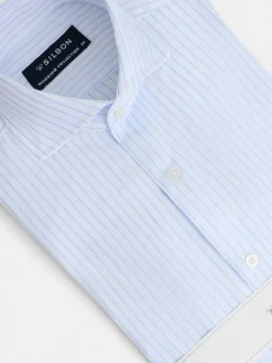 Silbon Formal Y Etiqueta·Camisas De Vestir-Camisa vestir raya ancha Celeste