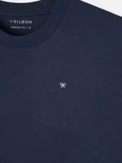 Silbon Camisetas|Smart Casual·Camisetas-Camiseta clasica special fit minilogo azul marino Azul marino