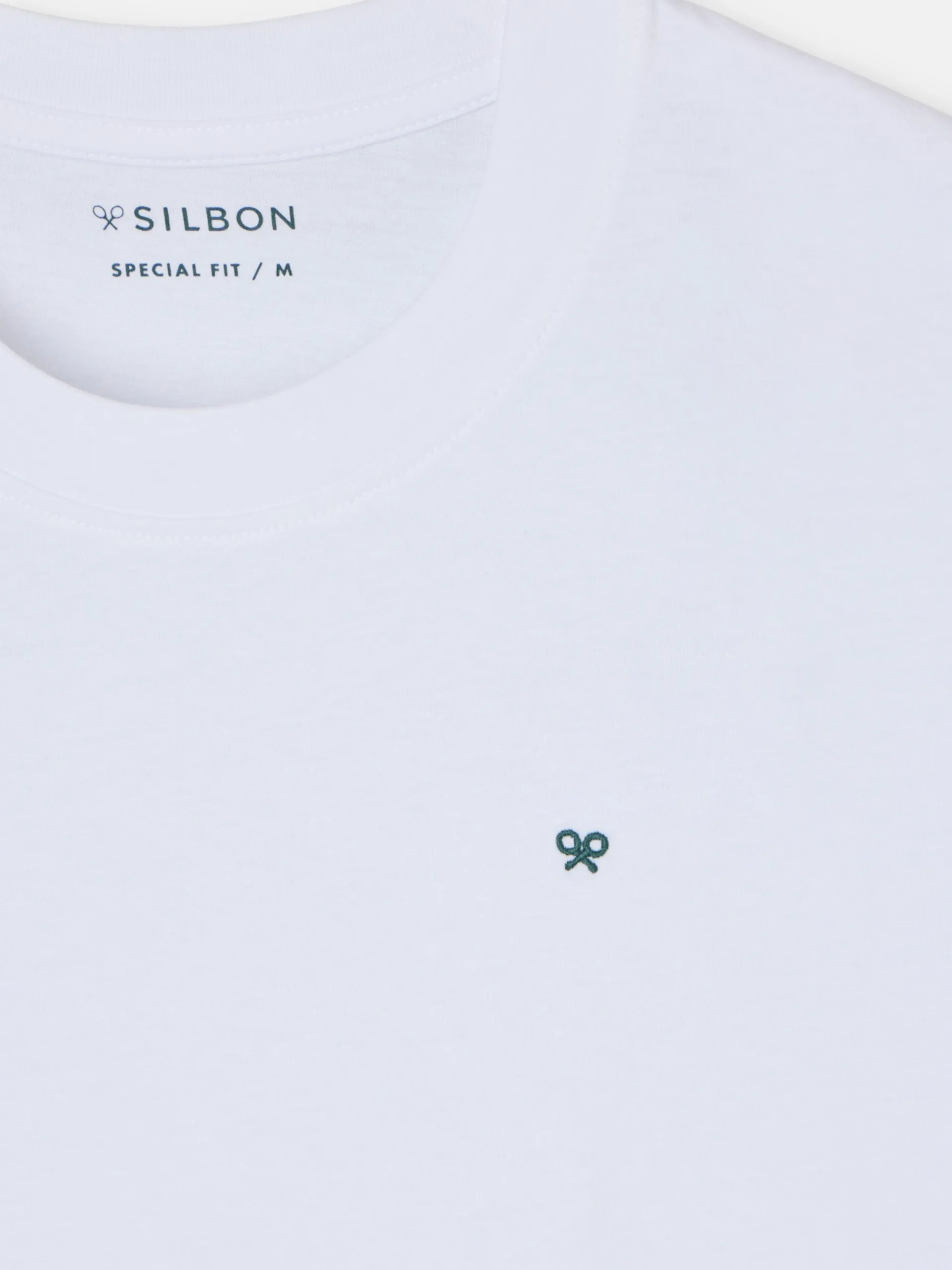Silbon Camisetas|Smart Casual·Camisetas-Camiseta clasica special fit minilogo blanca Blanco