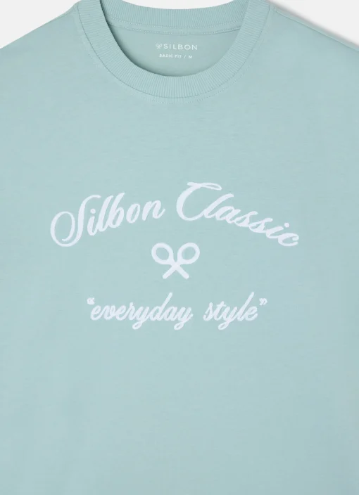 Silbon Smart Casual·Camisetas-Camiseta everyday style Verde