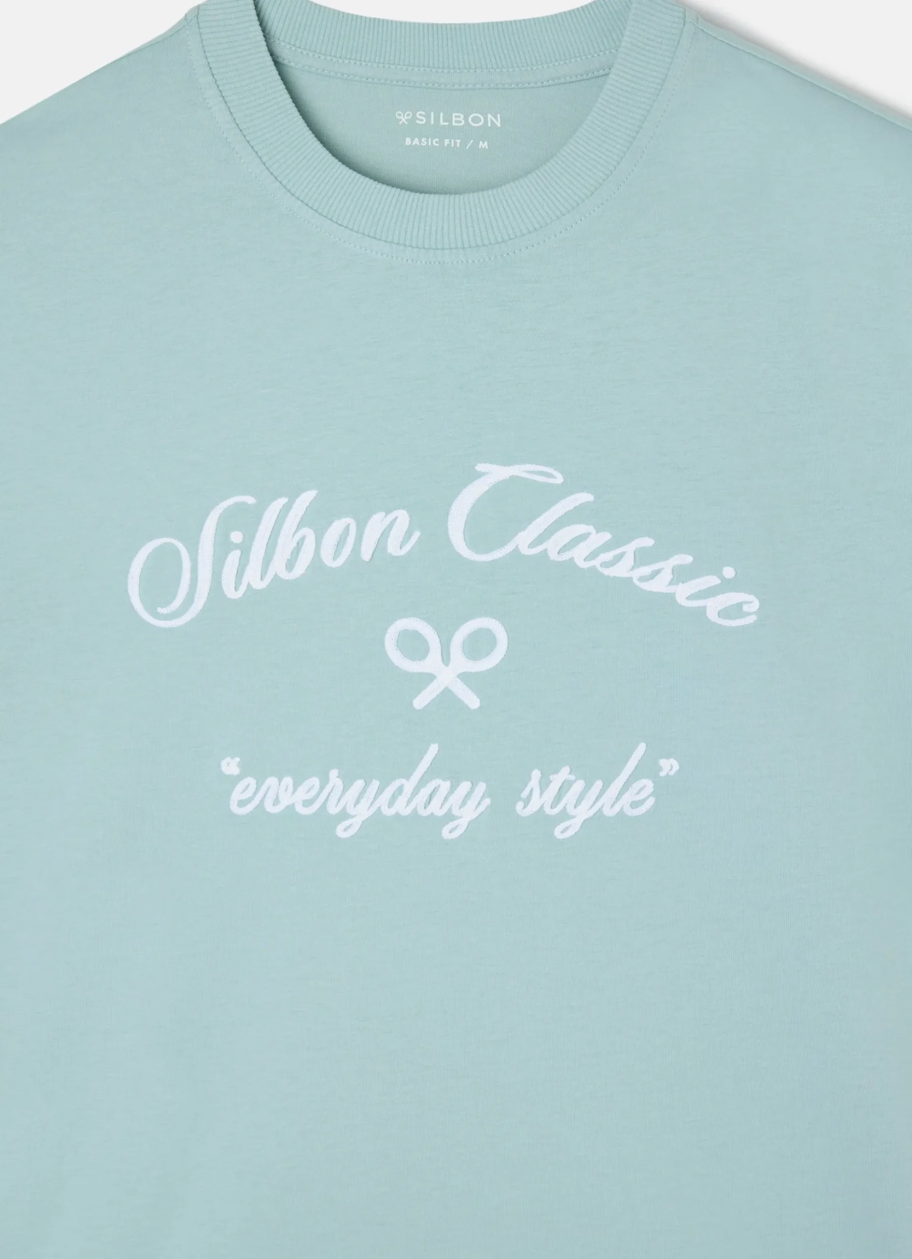 Silbon Smart Casual·Camisetas-Camiseta everyday style Verde