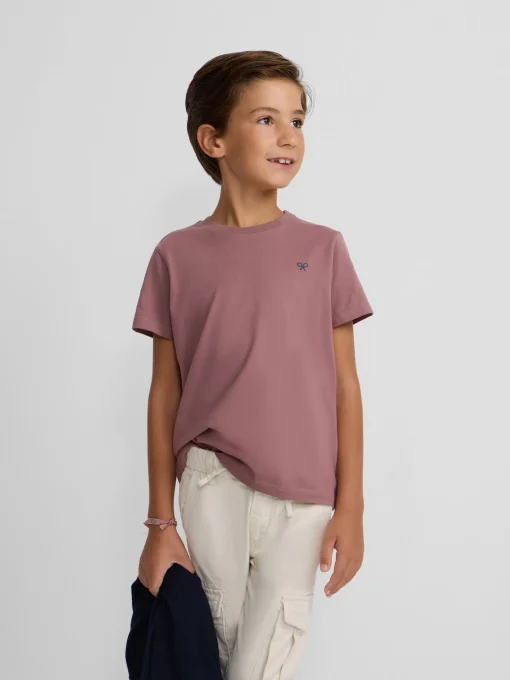 Silbon Camisetas-Camiseta kids etnica Burdeos
