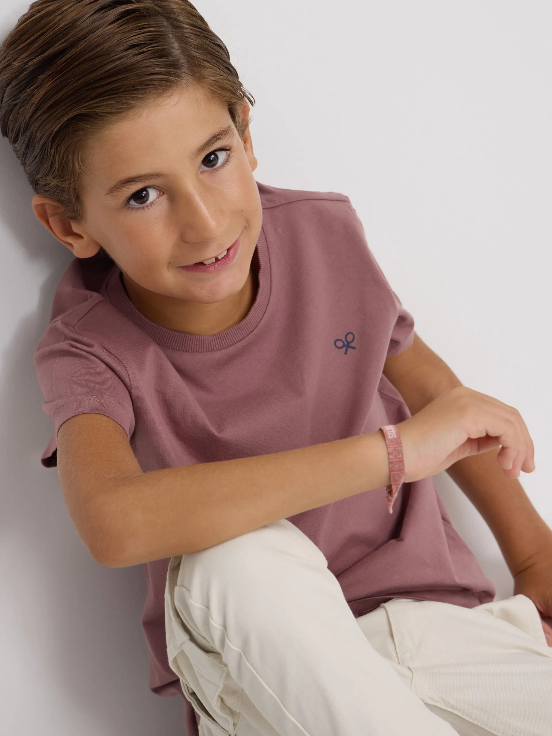 Silbon Camisetas-Camiseta kids etnica Burdeos