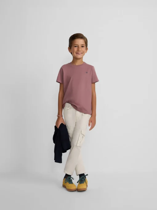 Silbon Camisetas-Camiseta kids etnica Burdeos