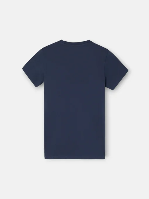 Silbon Camisetas-Camiseta kids letras multicolor azul marino Azul marino