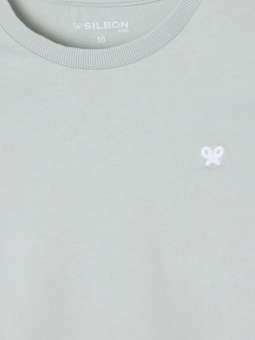 Silbon Camisetas-Camiseta kids mangas colores Verde