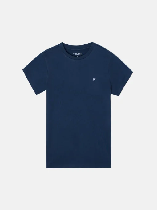 Silbon Camisetas-Camiseta kids minilogo azul marino Azul marino