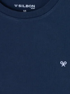 Silbon Camisetas-Camiseta kids minilogo azul marino Azul marino
