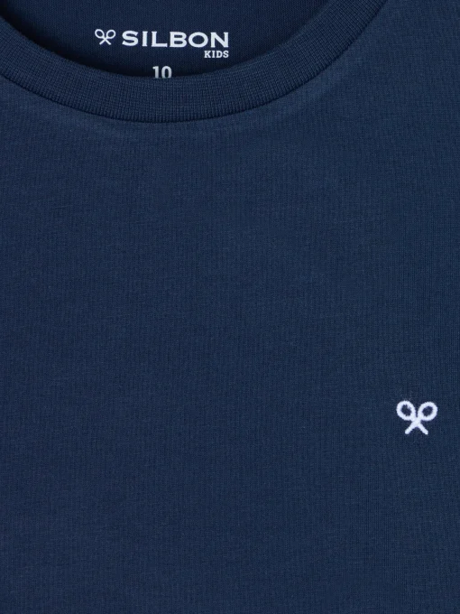 Silbon Camisetas-Camiseta kids minilogo azul marino Azul marino