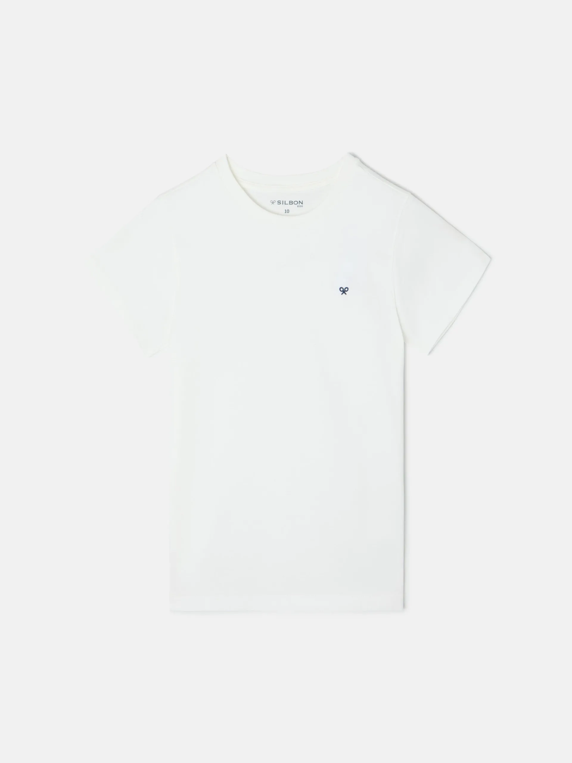 Silbon Camisetas-Camiseta kids minilogo blanca Blanco