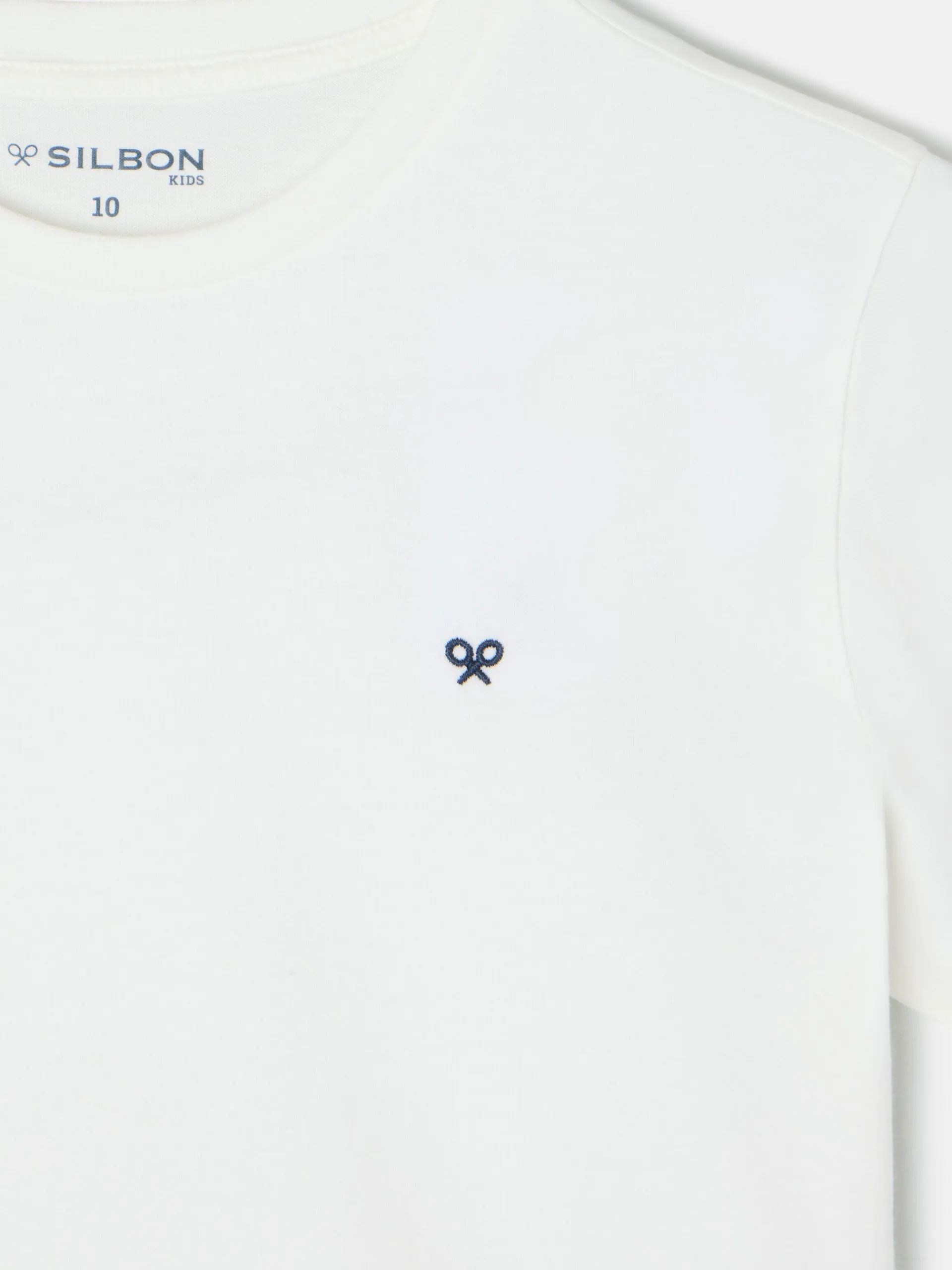 Silbon Camisetas-Camiseta kids minilogo blanca Blanco