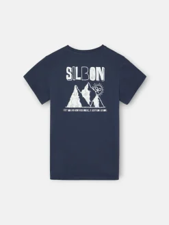 Silbon Camisetas-Camiseta kids mountain azul marino Azul marino