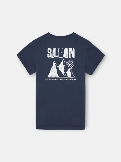 Silbon Camisetas-Camiseta kids mountain azul marino Azul marino