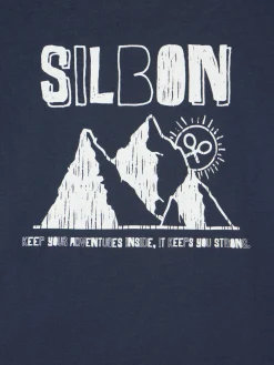 Silbon Camisetas-Camiseta kids mountain azul marino Azul marino