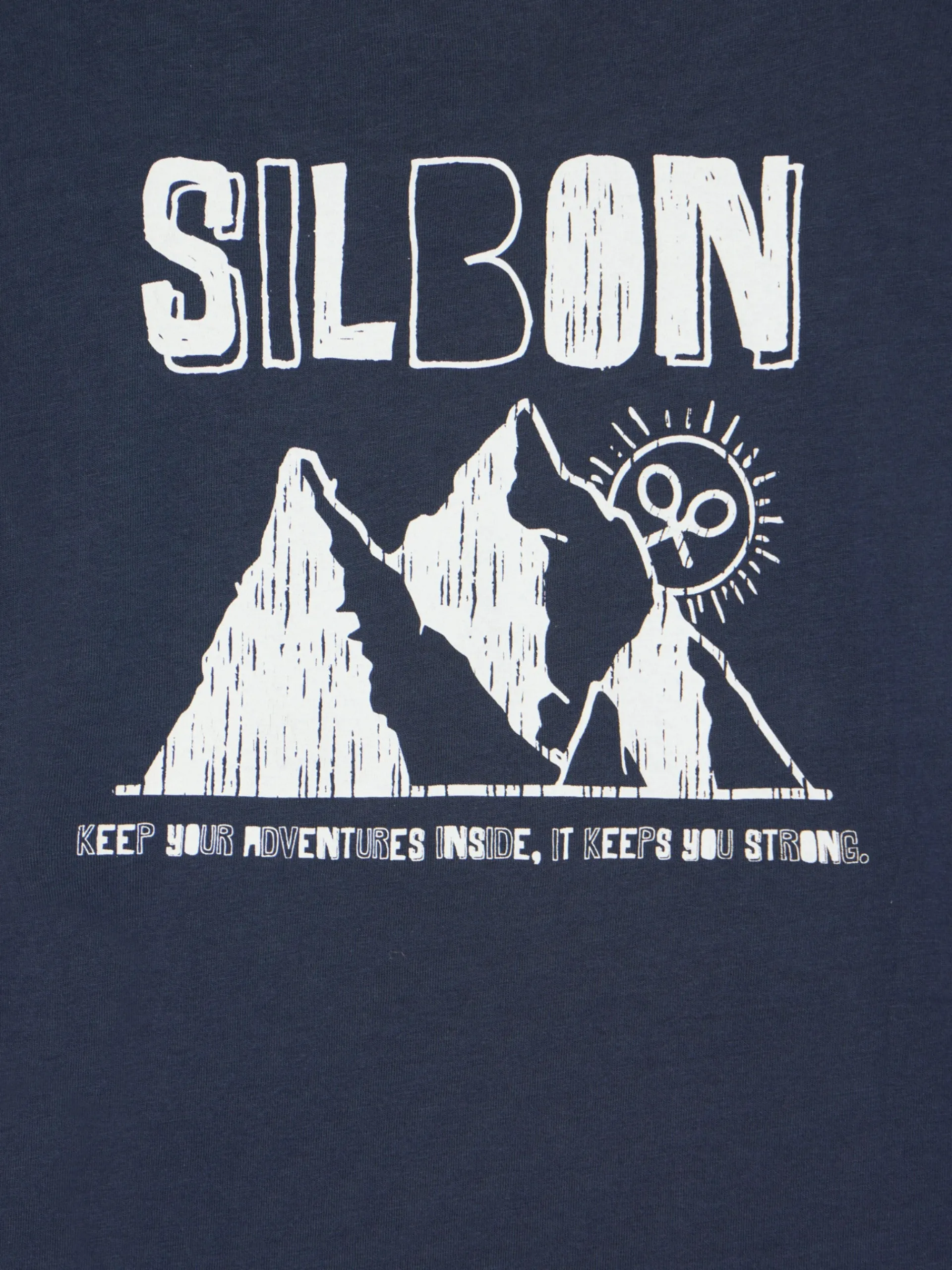 Silbon Camisetas-Camiseta kids mountain azul marino Azul marino
