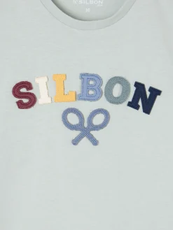 Silbon Camisetas-Camiseta kids raqueta media multicolor Verde