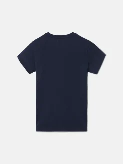Silbon Camisetas-Camiseta kids raqueta media azul marino Azul marino
