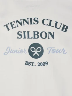 Silbon Camisetas-Camiseta kids tennis club blanca Blanco